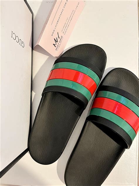 gucci chinelo slide|Gucci men's sliders.